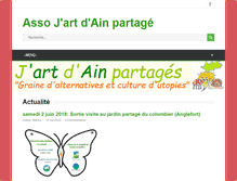 Tablet Screenshot of jartdainpartage.org